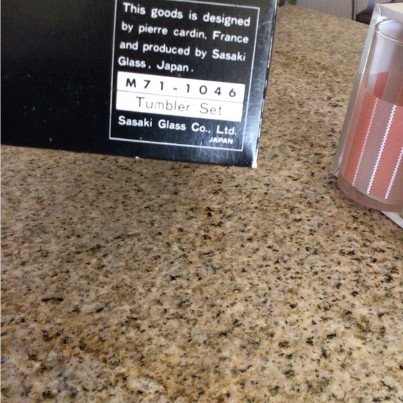 Vintage Pierre Cardin Tumbler Set of 5 Multicolor Made in Japan With Box - Picture 2 of 4